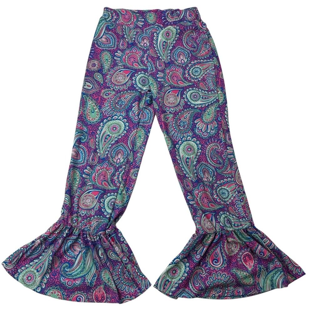 Simply Southern Women's S/M Small Medium Paisley Groovy Bell Button Leggings‎ - Picture 13 of 16
